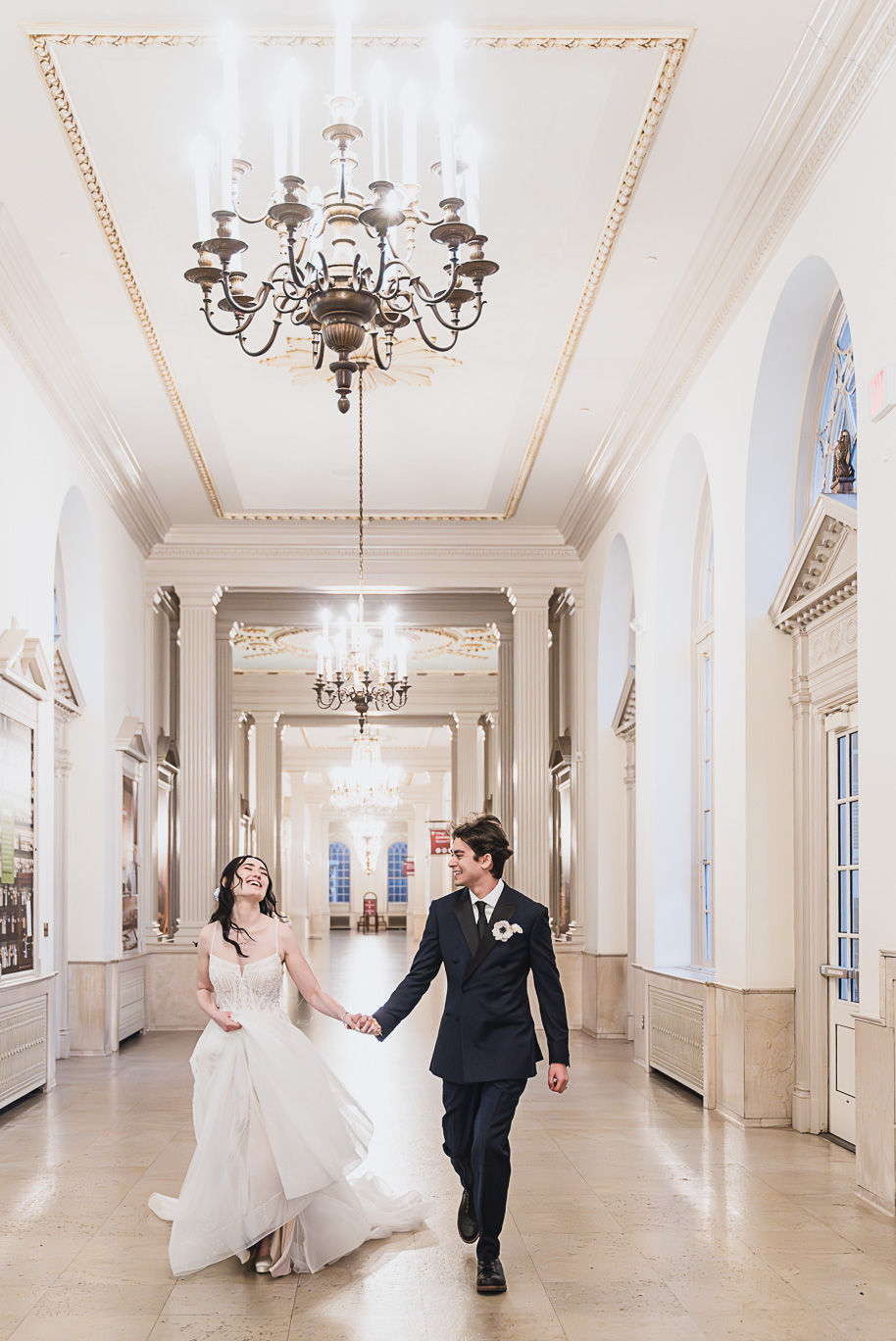 A classic and romantic winter Lovett Hall wedding at Greenfield Village in Dearborn Michigan provided by Kari Dawson top-rated Detroit wedding photographer.