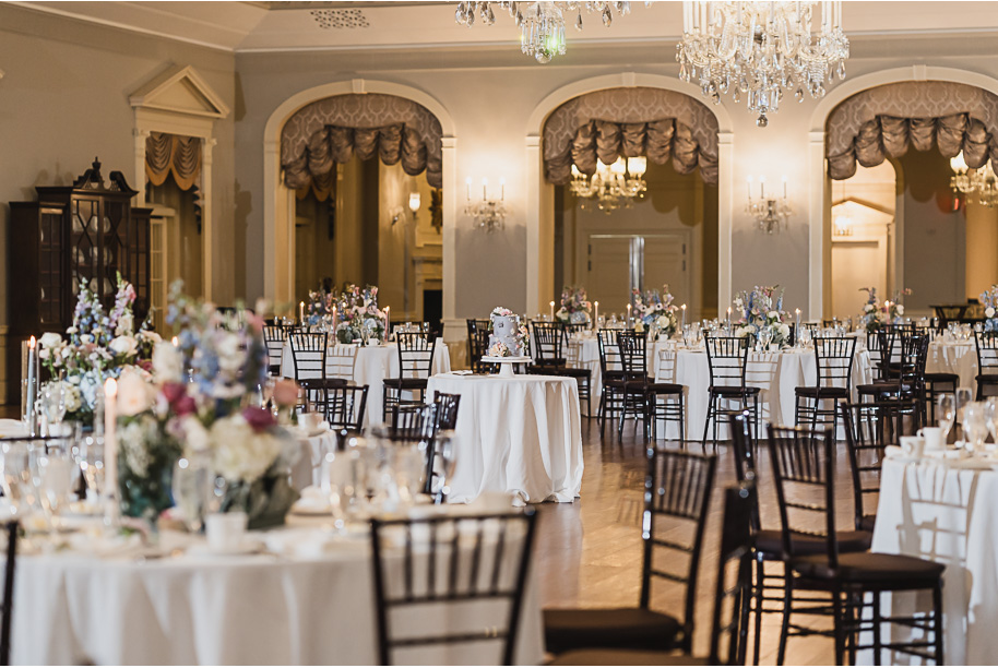 A classic and romantic winter Lovett Hall wedding at Greenfield Village in Dearborn Michigan provided by Kari Dawson top-rated Detroit wedding photographer.