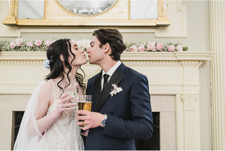 A classic and romantic winter Lovett Hall wedding at Greenfield Village in Dearborn, Michigan provided by Kari Dawson, top-rated Detroit wedding photographer, and her team.