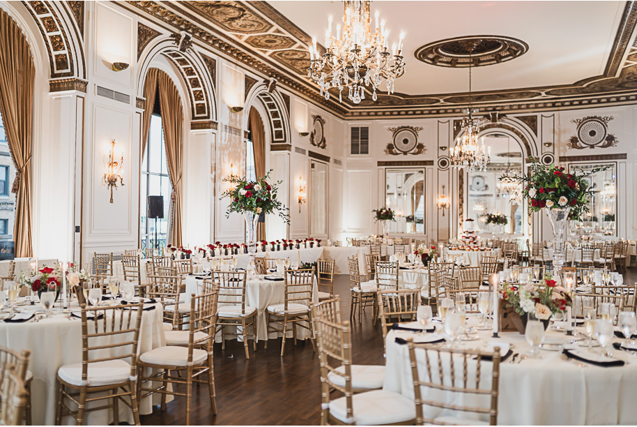 A vibrant classic Colony Club wedding in downtown Detroit Michigan provided by Kari Dawson, top-rated Detroit wedding photographer, and her team.