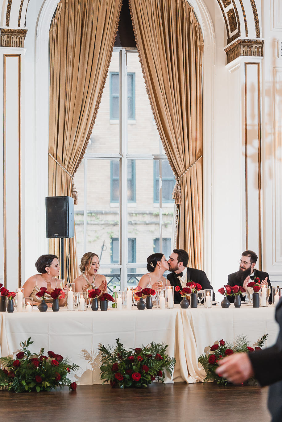 A vibrant classic Colony Club wedding in downtown Detroit Michigan provided by Kari Dawson, top-rated Detroit wedding photographer, and her team.