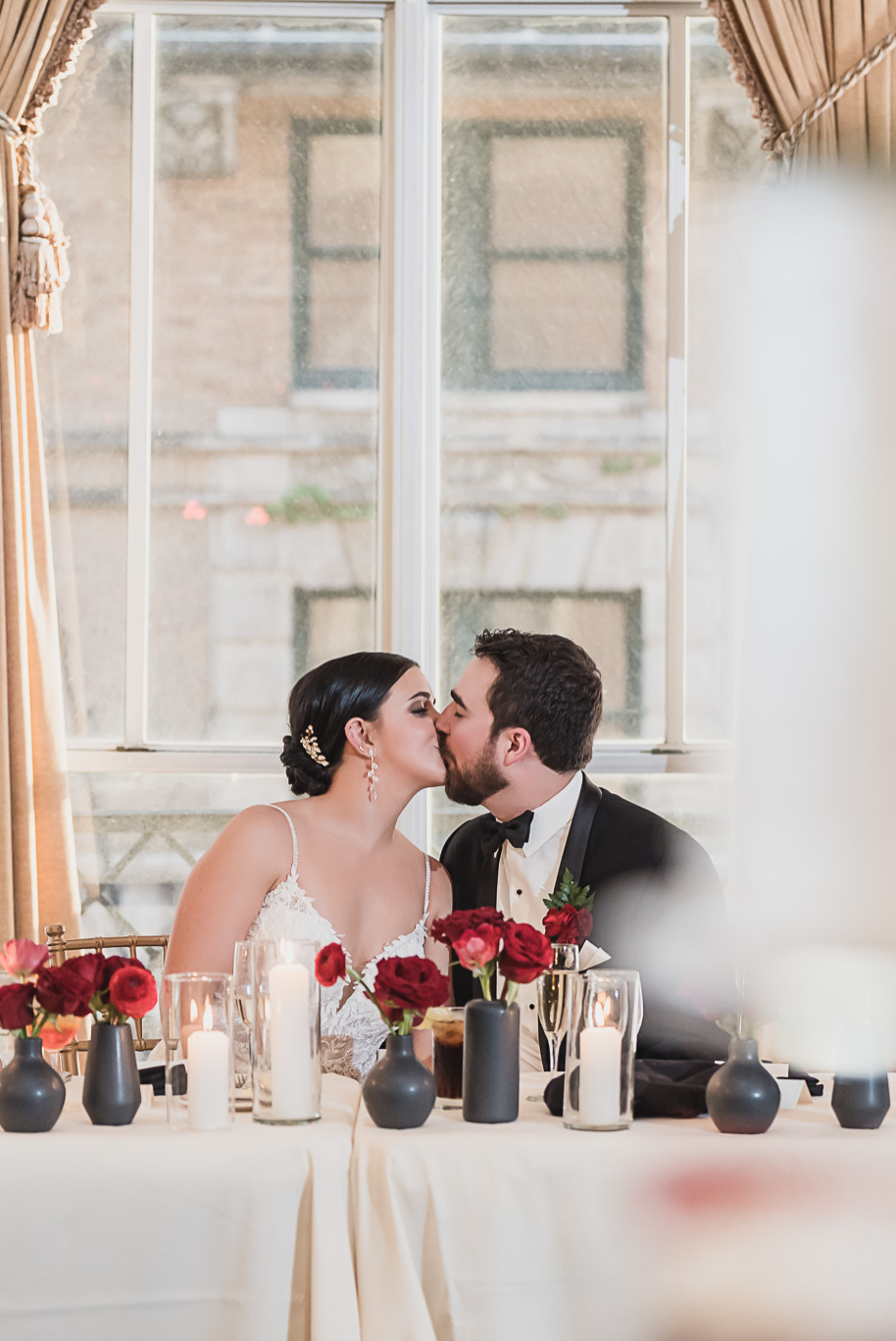 A vibrant classic Colony Club wedding in downtown Detroit Michigan provided by Kari Dawson, top-rated Detroit wedding photographer, and her team.