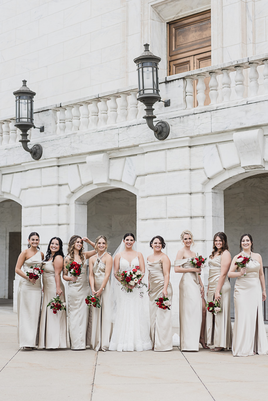 A vibrant classic Colony Club wedding in downtown Detroit Michigan provided by Kari Dawson, top-rated Detroit wedding photographer, and her team.