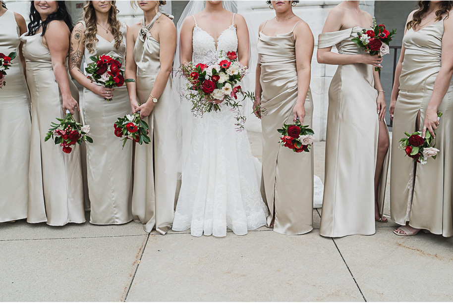 A vibrant classic Colony Club wedding in downtown Detroit Michigan provided by Kari Dawson, top-rated Detroit wedding photographer, and her team.