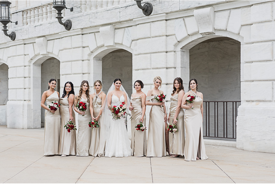 A vibrant classic Colony Club wedding in downtown Detroit Michigan provided by Kari Dawson, top-rated Detroit wedding photographer, and her team.