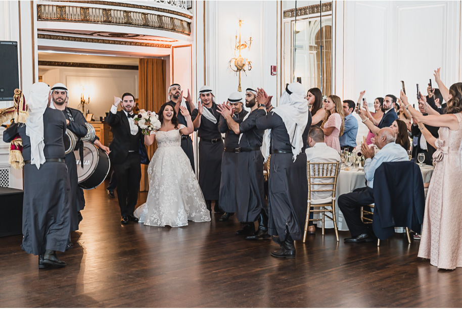 A classic black-tie summer Palestinian wedding in Detroit at the Colony Club by Kari Dawson, top-rated Detroit wedding photographer, and her team.