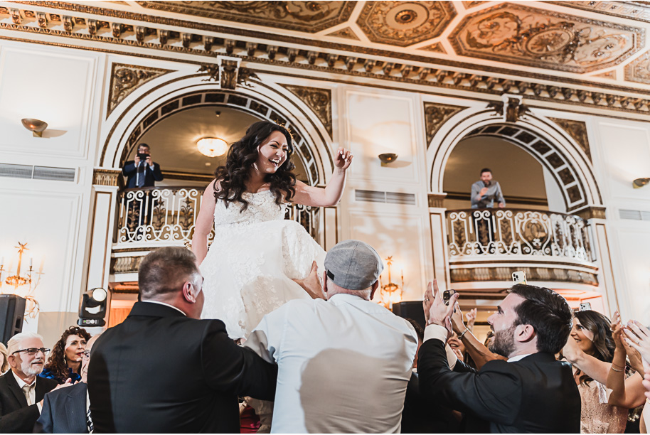 A classic black-tie summer Palestinian wedding in Detroit at the Colony Club by Kari Dawson, top-rated Detroit wedding photographer, and her team.