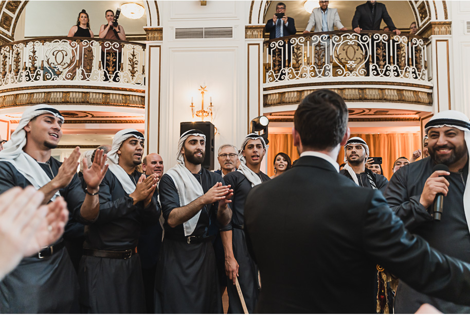 A classic black-tie summer Palestinian wedding in Detroit at the Colony Club by Kari Dawson, top-rated Detroit wedding photographer, and her team.