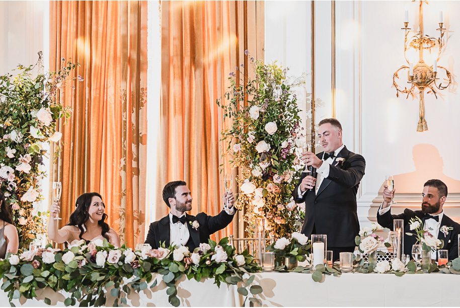 A classic black-tie summer Palestinian wedding in Detroit at the Colony Club by Kari Dawson, top-rated Detroit wedding photographer, and her team.