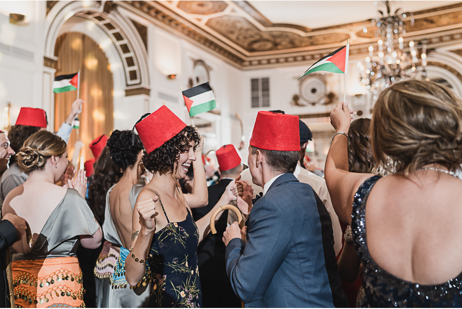 A classic black-tie summer Palestinian wedding in Detroit at the Colony Club by Kari Dawson, top-rated Detroit wedding photographer, and her team.