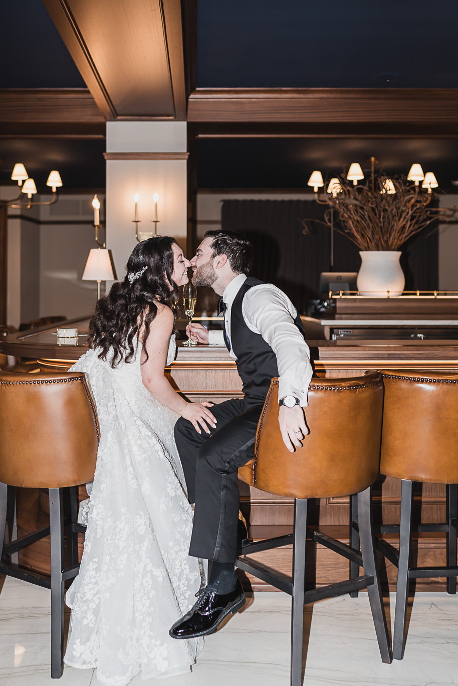 A classic black-tie summer Palestinian wedding in Detroit at the Colony Club by Kari Dawson, top-rated Detroit wedding photographer, and her team.