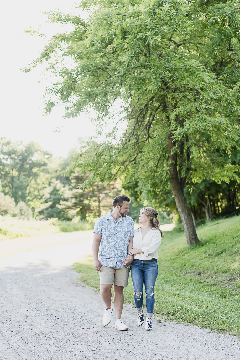 A romantic Michigan engagement session at Stony Creek Metro Park by Kari Dawson, top-rated Detroit wedding photographer and her team.