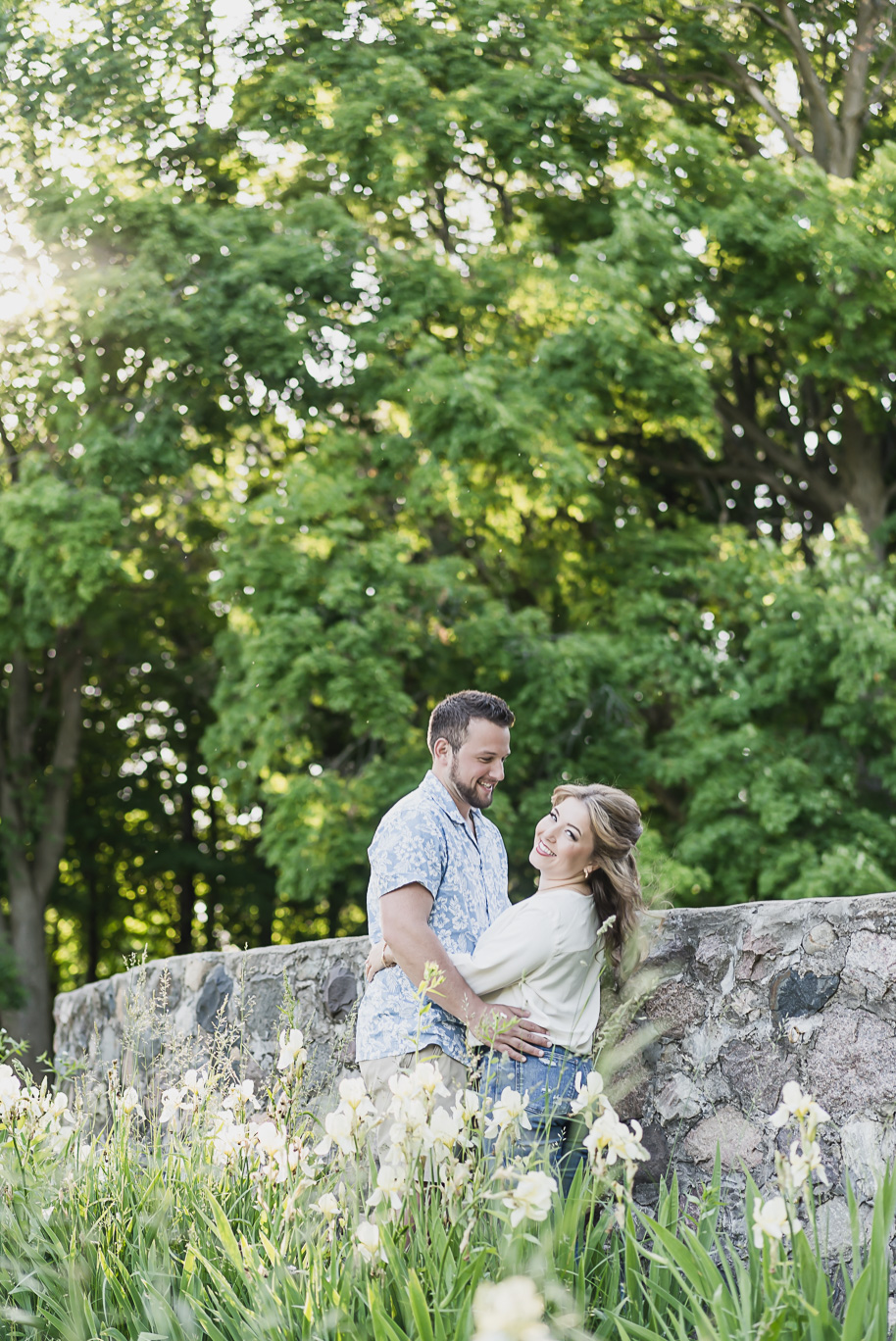 A romantic Michigan engagement session at Stony Creek Metro Park by Kari Dawson, top-rated Detroit wedding photographer and her team.