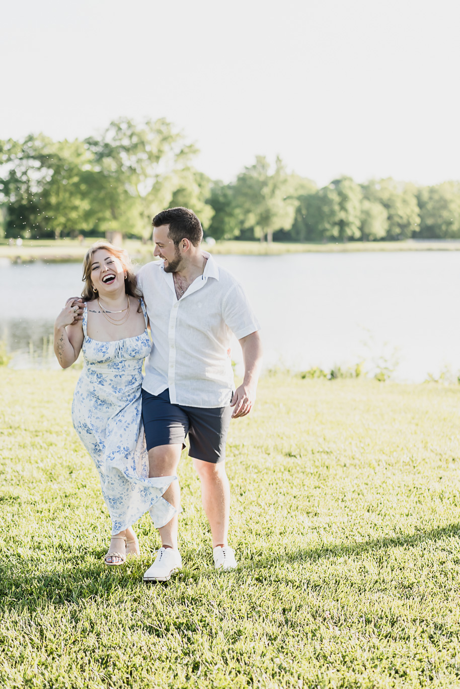 A romantic Michigan engagement session at Stony Creek Metro Park by Kari Dawson, top-rated Detroit wedding photographer and her team.