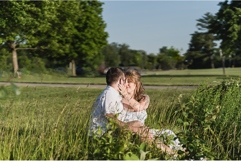 A romantic Michigan engagement session at Stony Creek Metro Park by Kari Dawson, top-rated Detroit wedding photographer and her team.