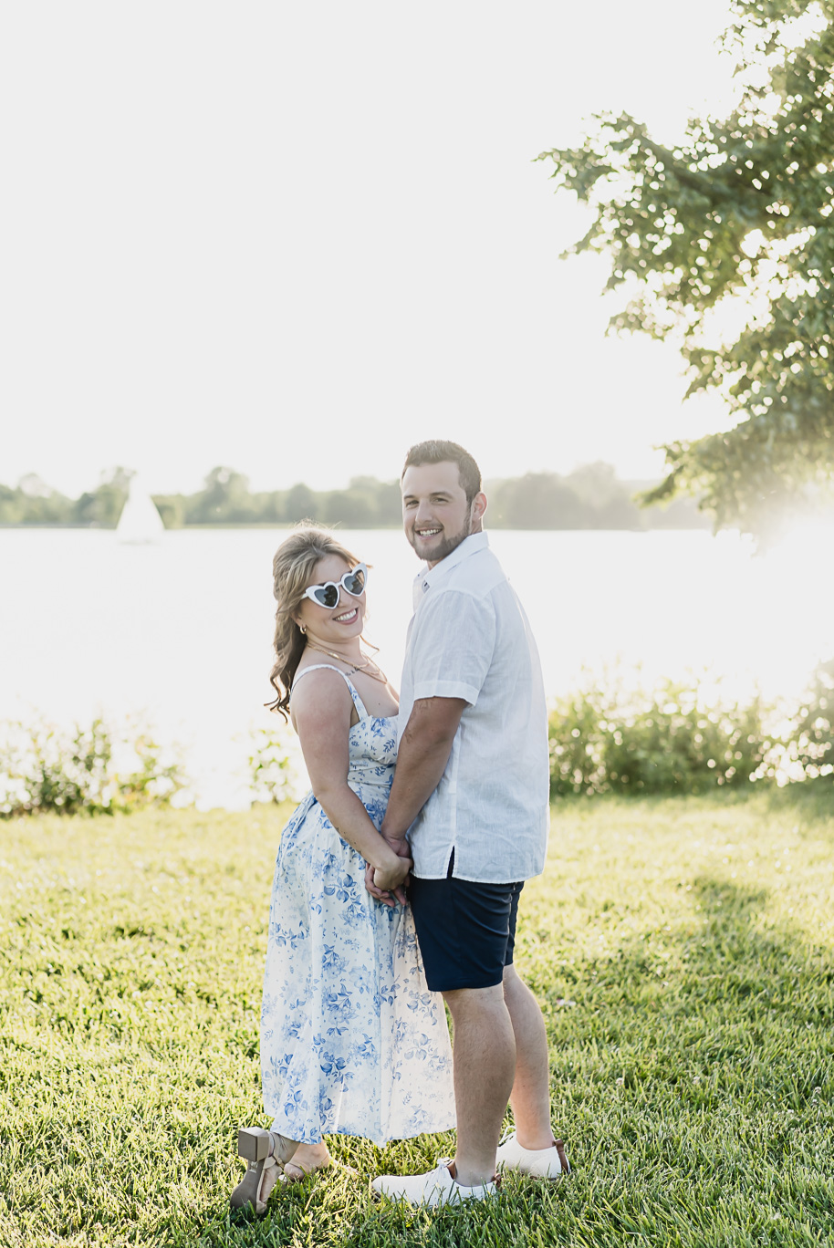 A romantic Michigan engagement session at Stony Creek Metro Park by Kari Dawson, top-rated Detroit wedding photographer and her team.