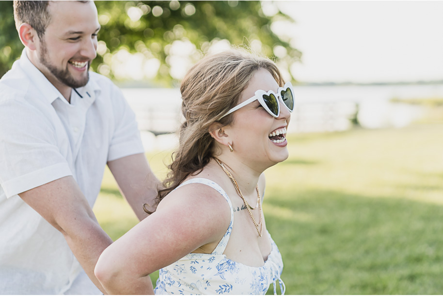 A romantic Michigan engagement session at Stony Creek Metro Park by Kari Dawson, top-rated Detroit wedding photographer and her team.