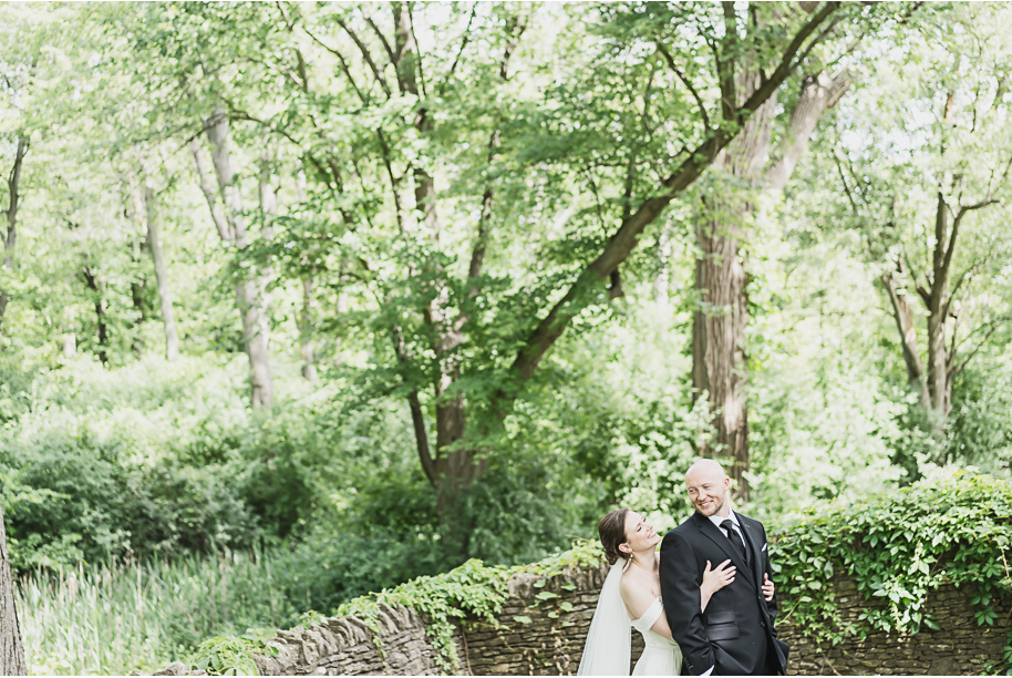 A spring black and white Lovett Hall wedding at Greenfield Village in Dearborn, Michigan provided by Kari Dawson Photography.