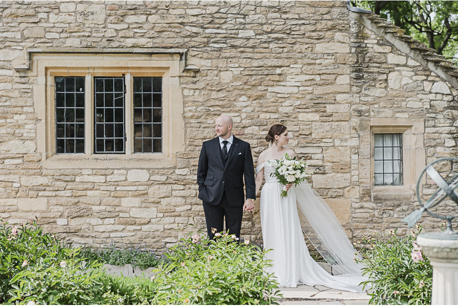 A spring black and white Lovett Hall wedding at Greenfield Village in Dearborn, Michigan provided by Kari Dawson Photography.