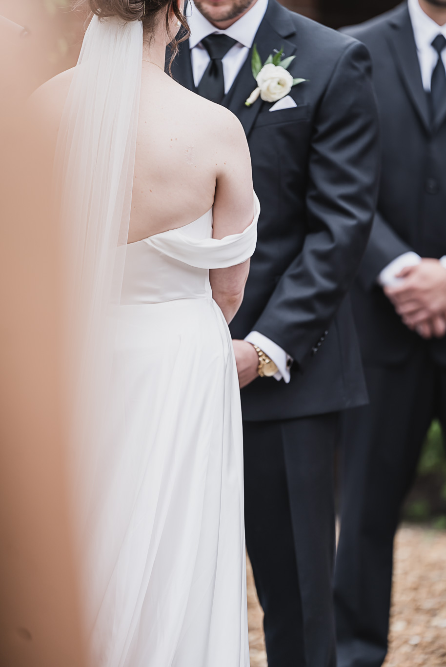 A spring black and white Lovett Hall wedding at Greenfield Village in Dearborn, Michigan provided by Kari Dawson Photography.