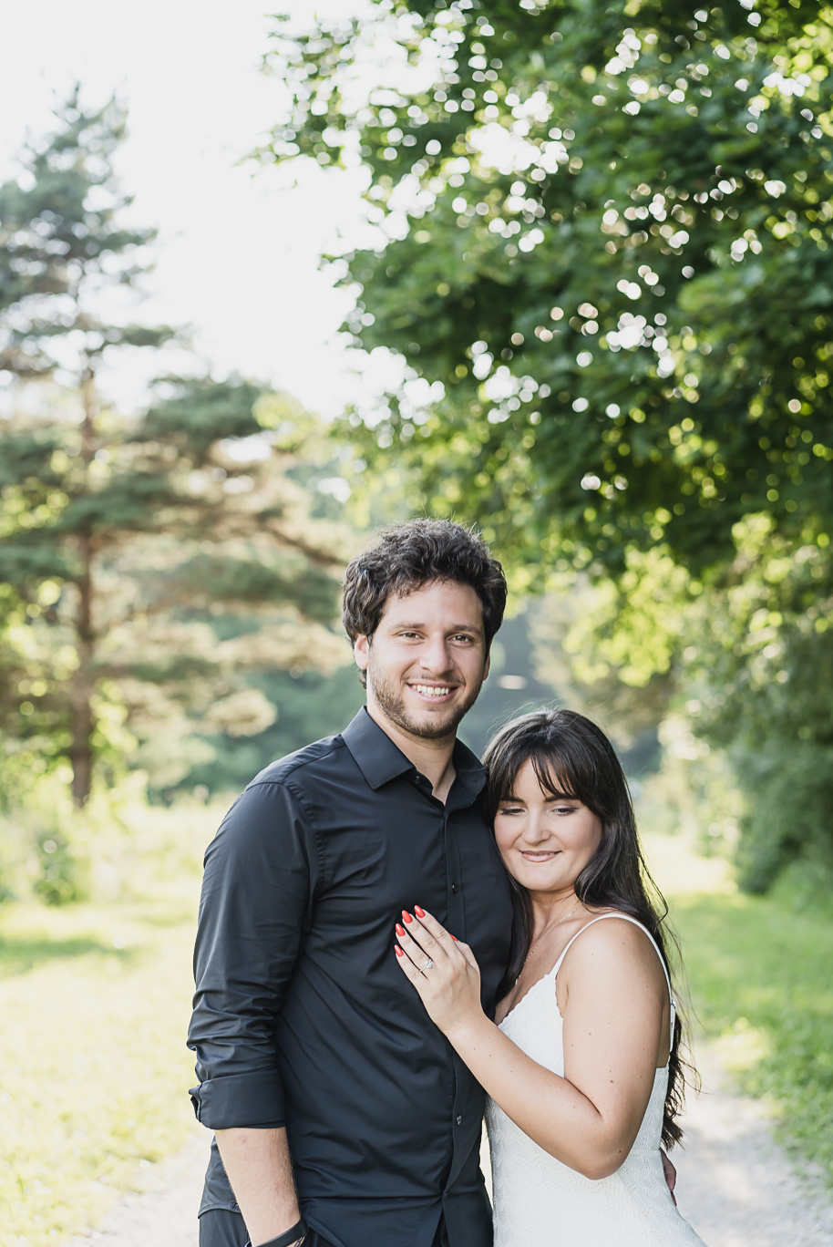 A sunny summer Stony Creek engagement in Washington, Michigan provided by Kari Dawson, top-rated Detroit wedding photographer.