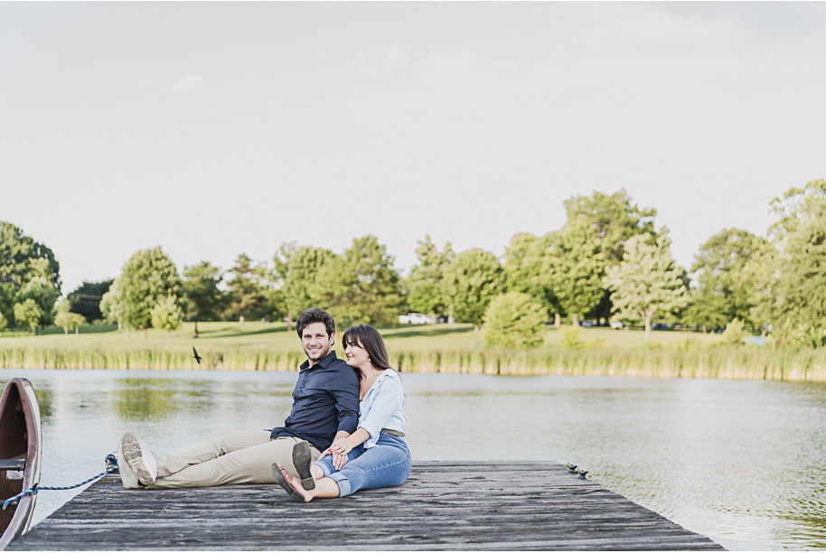 A sunny summer Stony Creek engagement in Washington, Michigan provided by Kari Dawson, top-rated Detroit wedding photographer.