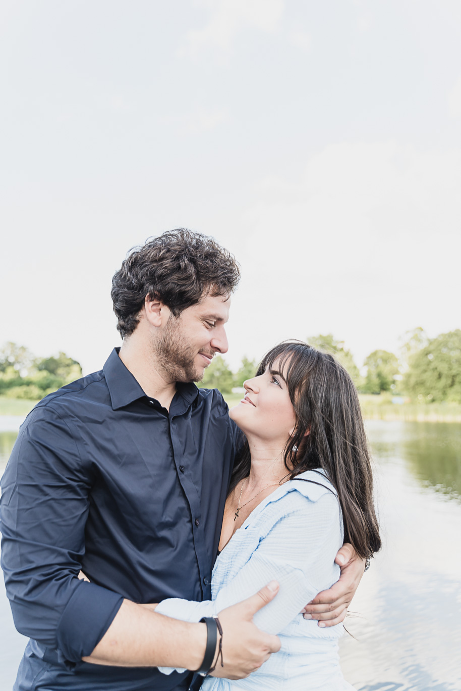 A sunny summer Stony Creek engagement in Washington, Michigan provided by Kari Dawson, top-rated Detroit wedding photographer.