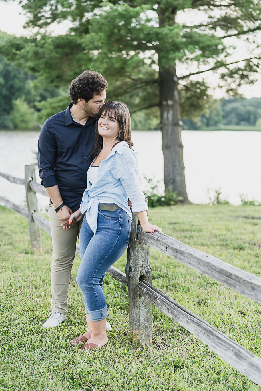 A sunny summer Stony Creek engagement in Washington, Michigan provided by Kari Dawson, top-rated Detroit wedding photographer.