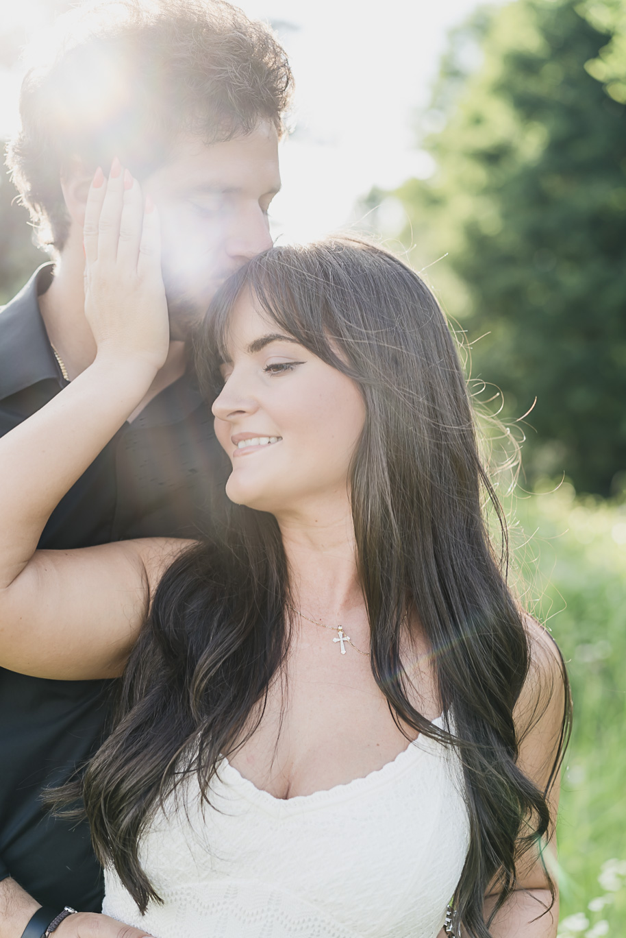 A sunny summer Stony Creek engagement in Washington, Michigan provided by Kari Dawson, top-rated Detroit wedding photographer.