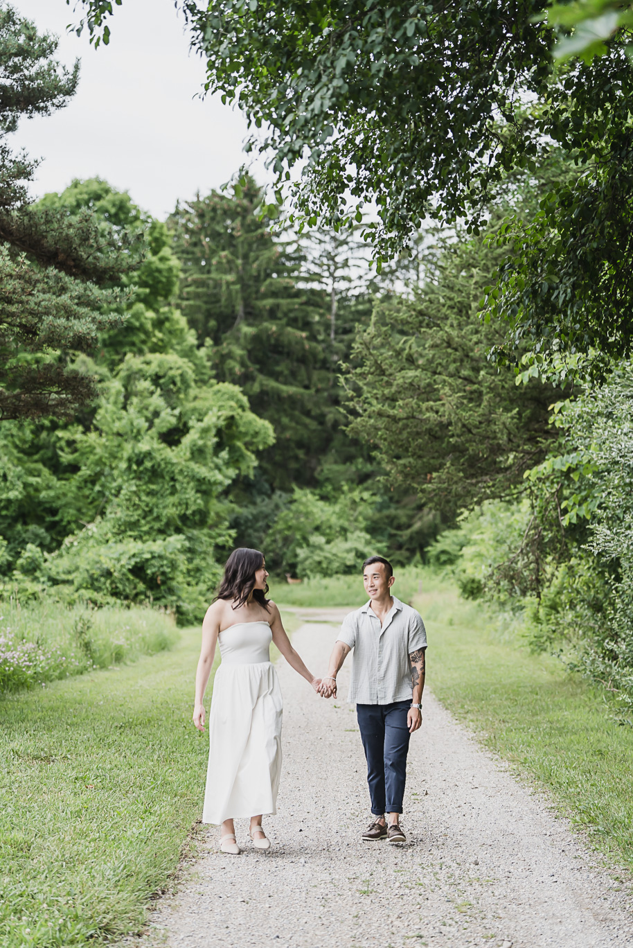 A summer Stony Creek engagement session on the water in Washington, Michigan provided by top-rated Michigan wedding photographer, Kari Dawson.