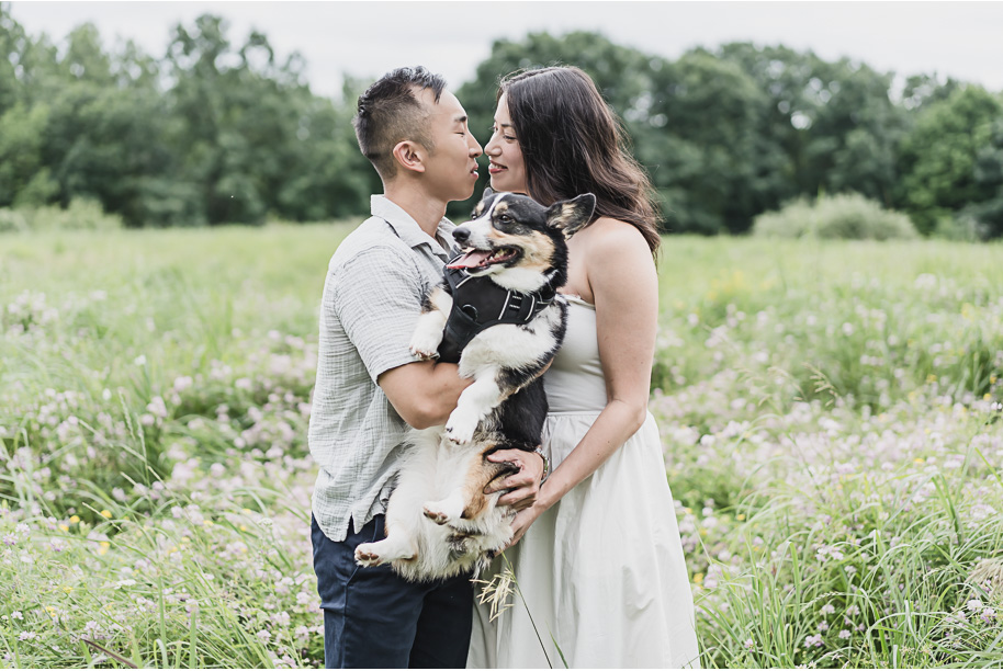 A summer Stony Creek engagement session on the water in Washington, Michigan provided by top-rated Michigan wedding photographer, Kari Dawson.