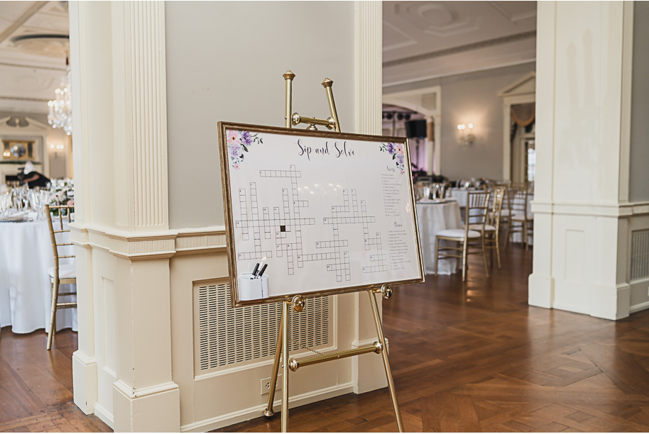 A sunny summer pastel color palette Lovett Hall wedding in Dearborn, Michigan at Greenfield Village provided by Kari Dawson.