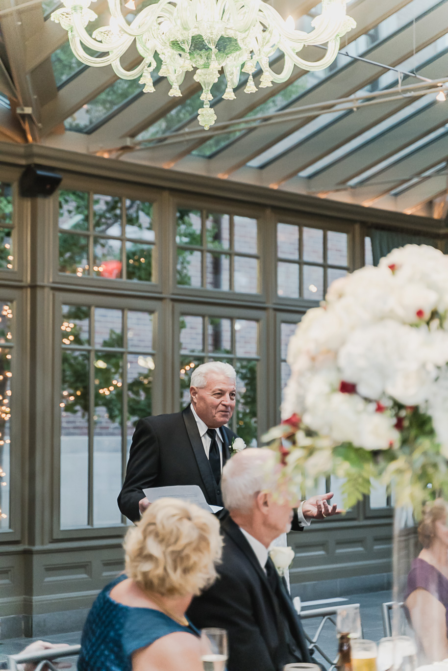 A romantic late summer intimate wedding at the Royal Park Hotel in Rochester, Michigan provided by top-rated Rochester wedding photograher Kari Dawson and her team.