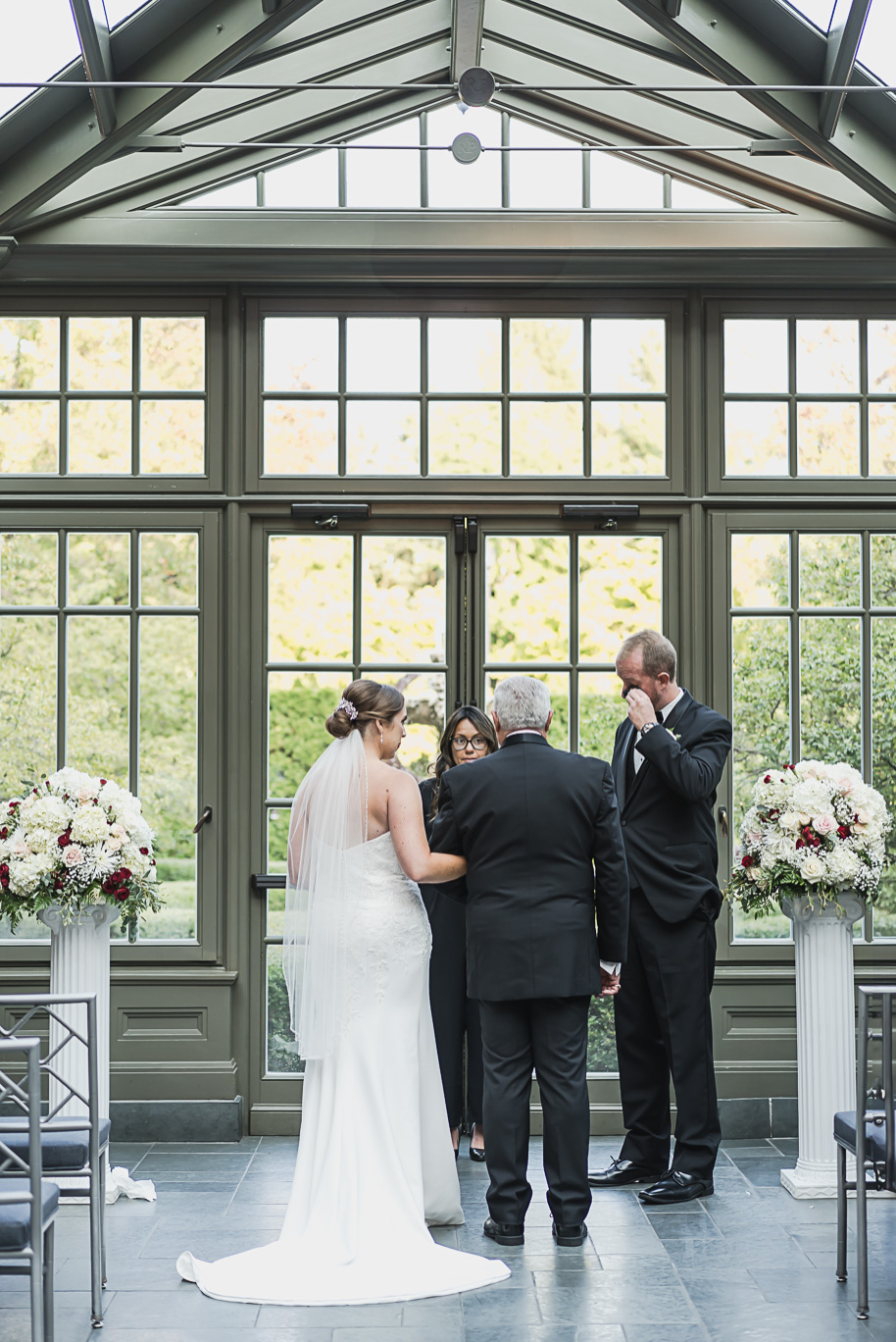 A romantic late summer intimate wedding at the Royal Park Hotel in Rochester, Michigan provided by top-rated Rochester wedding photograher Kari Dawson and her team.