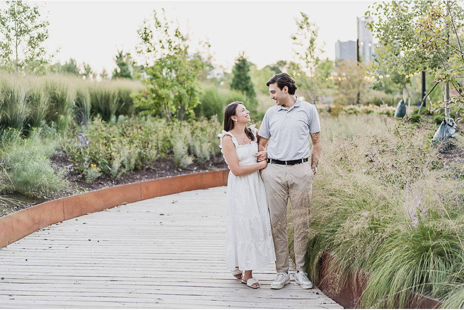 A classicly styled romantic downtown Detroit engagement session provided by top-rated Detroit wedding photographer Kari Dawson.