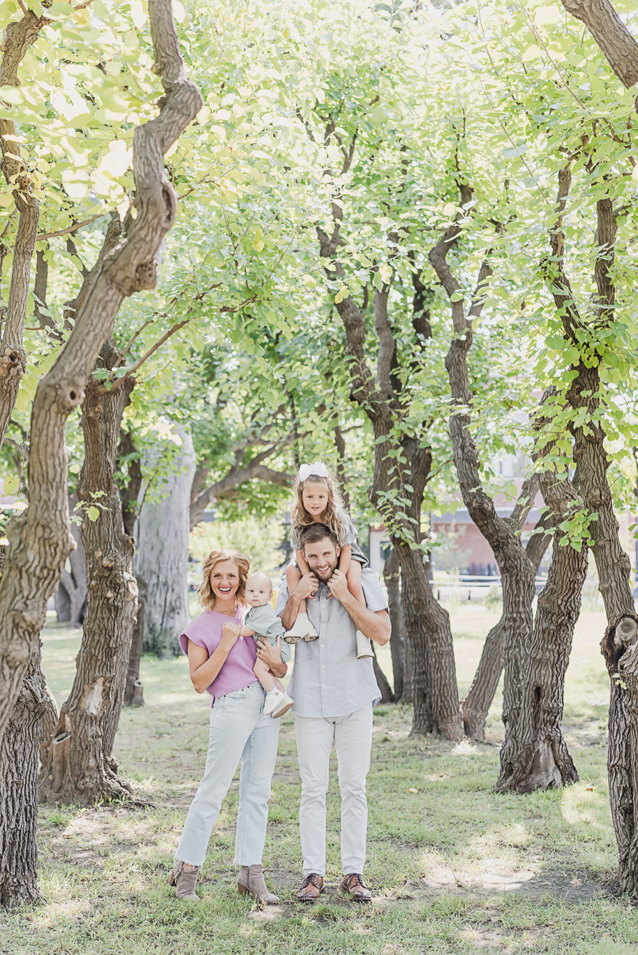 A fun Greenfield Village family photo session in Dearborn, Michigan provided by top-rated Detroit portrait and wedding photographer Kari Dawson.