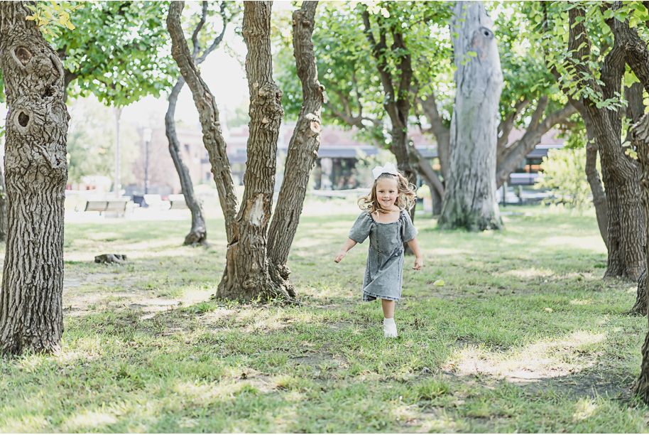 A fun Greenfield Village family photo session in Dearborn, Michigan provided by top-rated Detroit portrait and wedding photographer Kari Dawson.