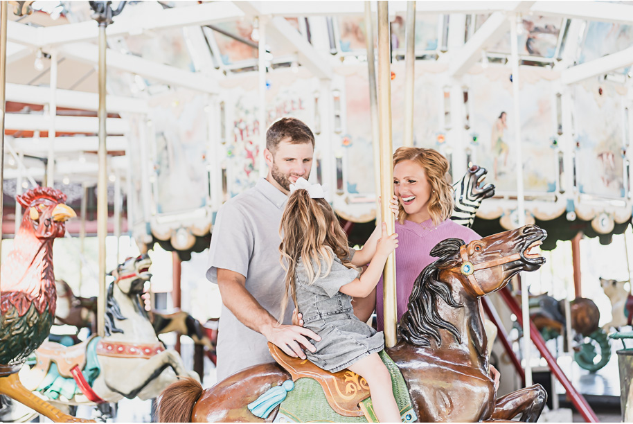 A fun Greenfield Village family photo session in Dearborn, Michigan provided by top-rated Detroit portrait and wedding photographer Kari Dawson.