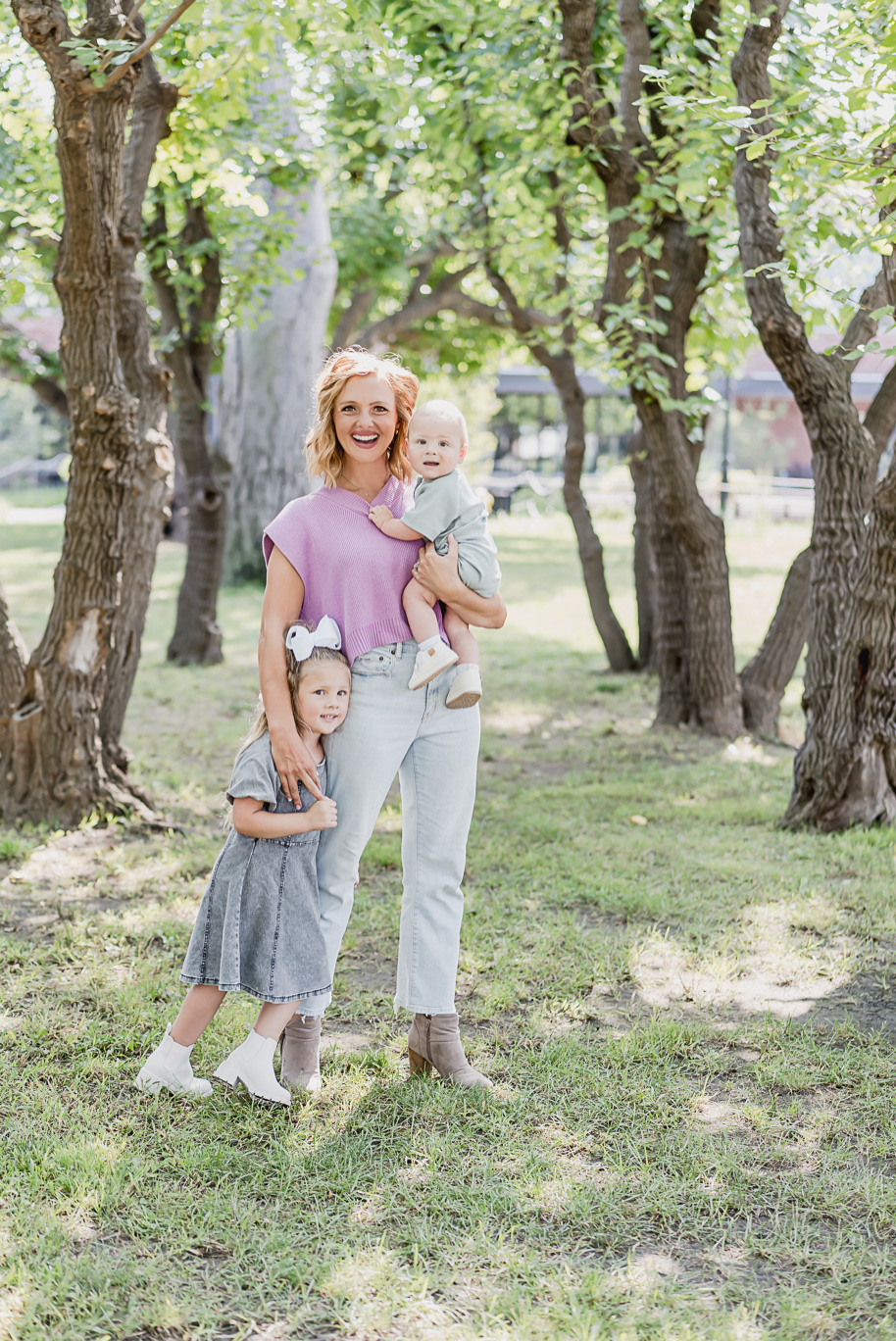 A fun Greenfield Village family photo session in Dearborn, Michigan provided by top-rated Detroit portrait and wedding photographer Kari Dawson.