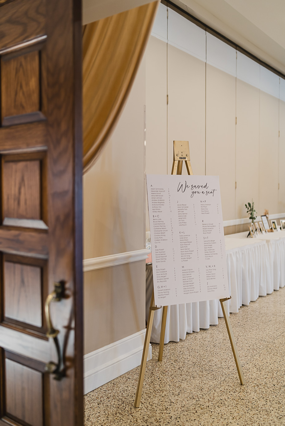 A classic navy and black summer San Marino Club wedding in Sterling Heights provided by top-rated Detroit wedding photographer Kari Dawson.