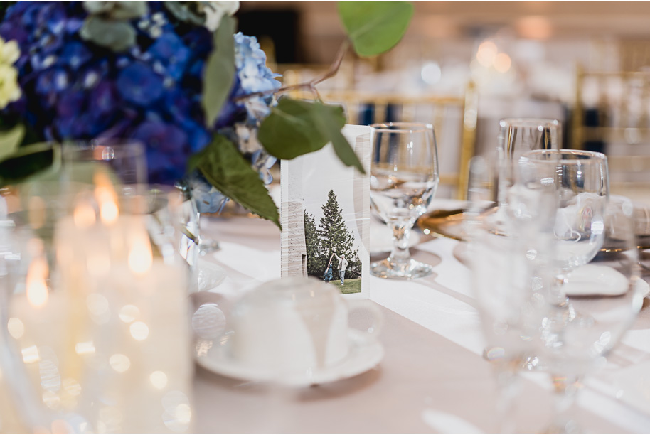 A classic navy and black summer San Marino Club wedding in Sterling Heights provided by top-rated Detroit wedding photographer Kari Dawson.