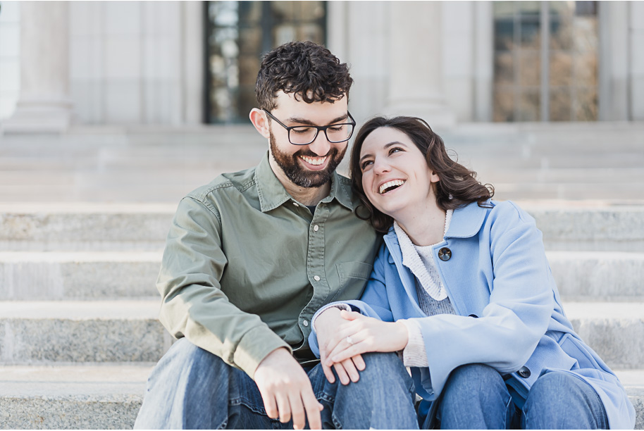 A University of Michigan Engagement Session by top-rated Ann Arbor Wedding Photographer Kari Dawson.