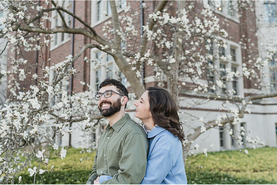 A University of Michigan Engagement Session by top-rated Ann Arbor Wedding Photographer Kari Dawson.