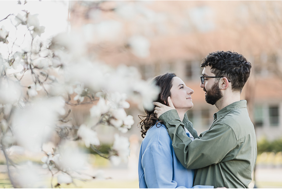A University of Michigan Engagement Session by top-rated Ann Arbor Wedding Photographer Kari Dawson.