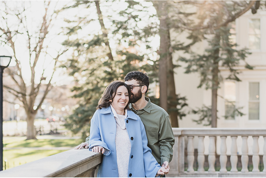 A University of Michigan Engagement Session by top-rated Ann Arbor Wedding Photographer Kari Dawson.