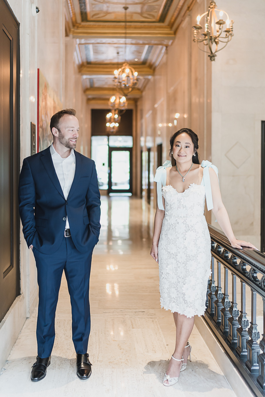 Book Tower engagement photos in Detroit by top-rated Detroit Wedding Photographers Kari Dawson + Co
