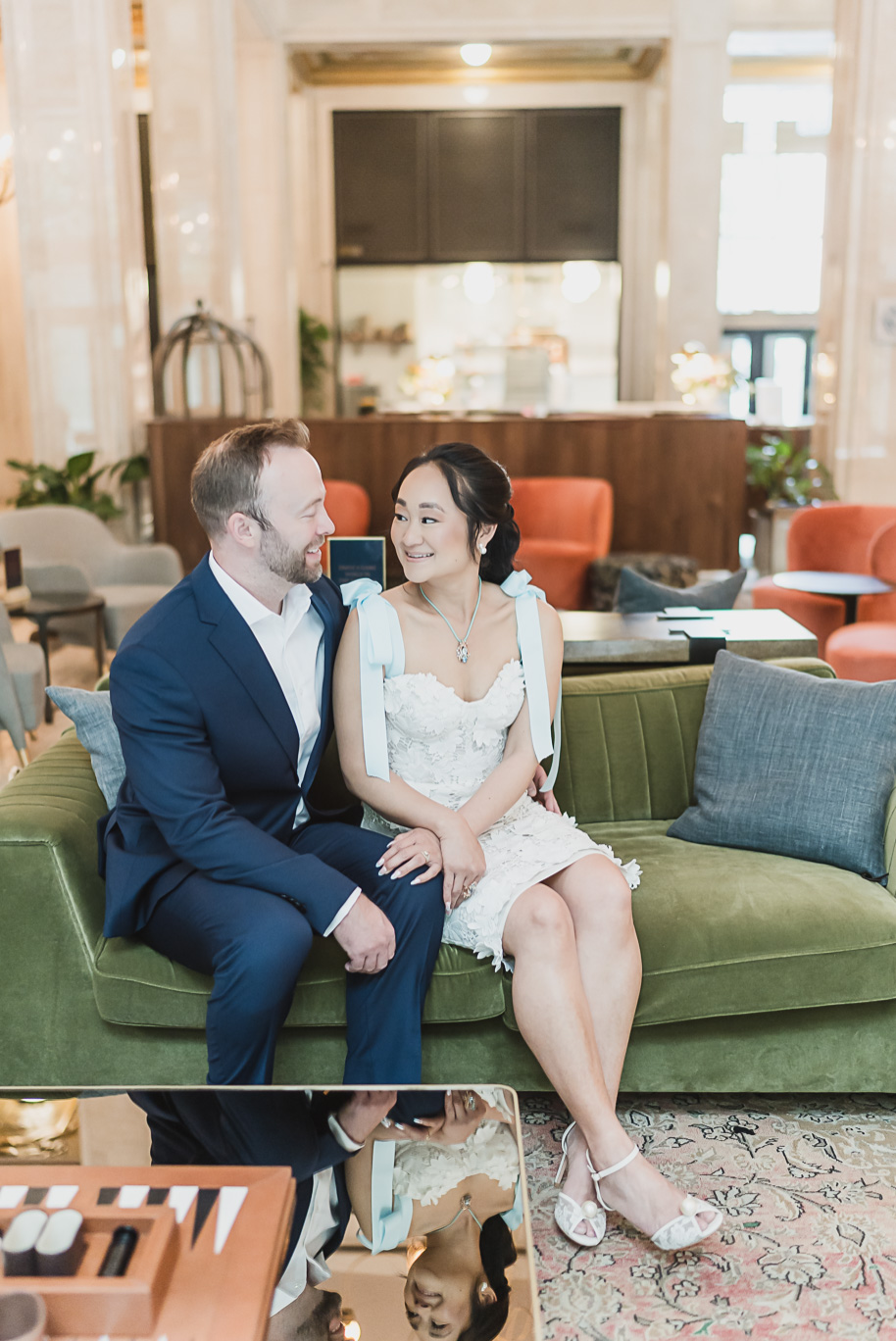 Book Tower engagement photos in Detroit by top-rated Detroit Wedding Photographers Kari Dawson + Co
