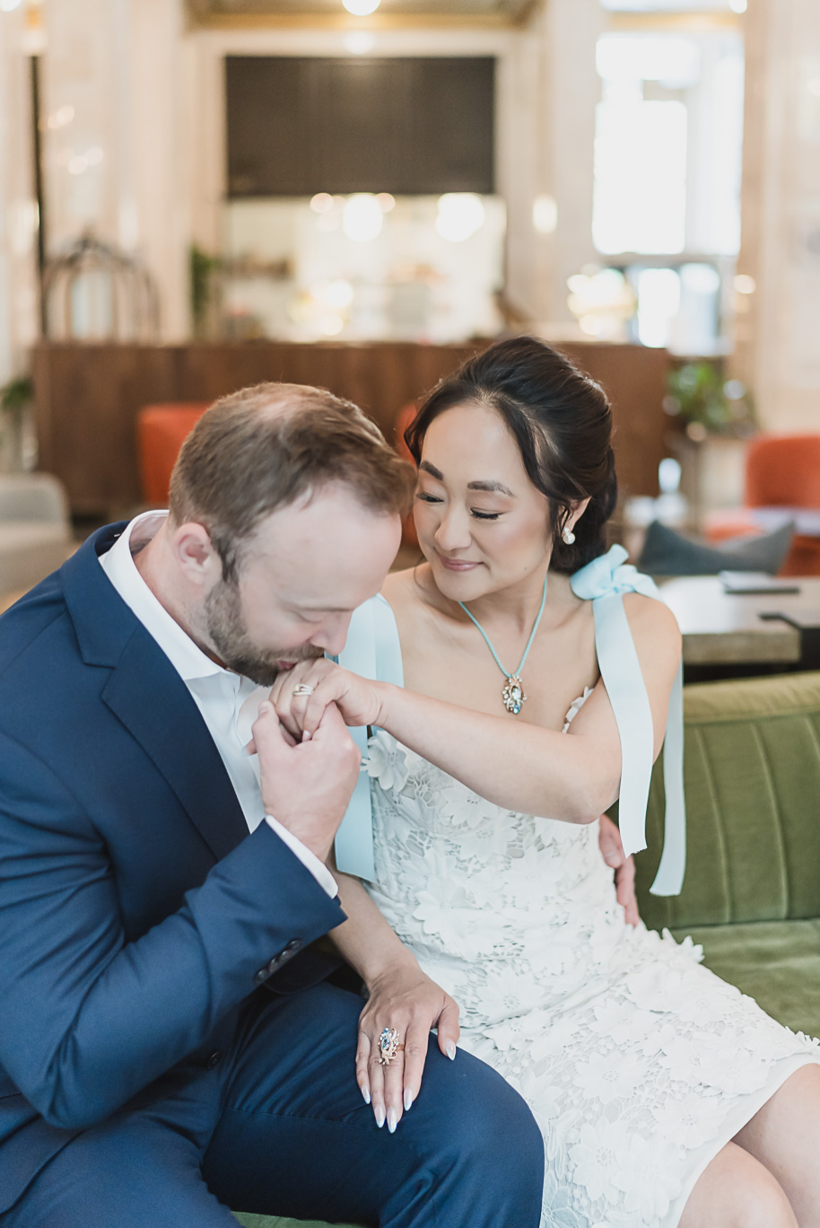 Book Tower engagement photos in Detroit by top-rated Detroit Wedding Photographers Kari Dawson + Co
