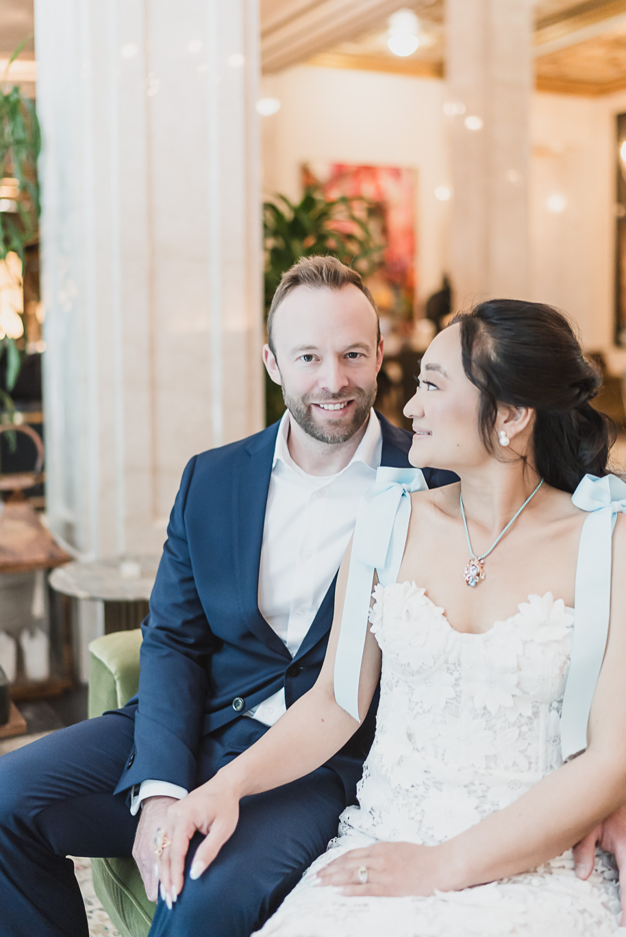 Book Tower engagement photos in Detroit by top-rated Detroit Wedding Photographers Kari Dawson + Co
