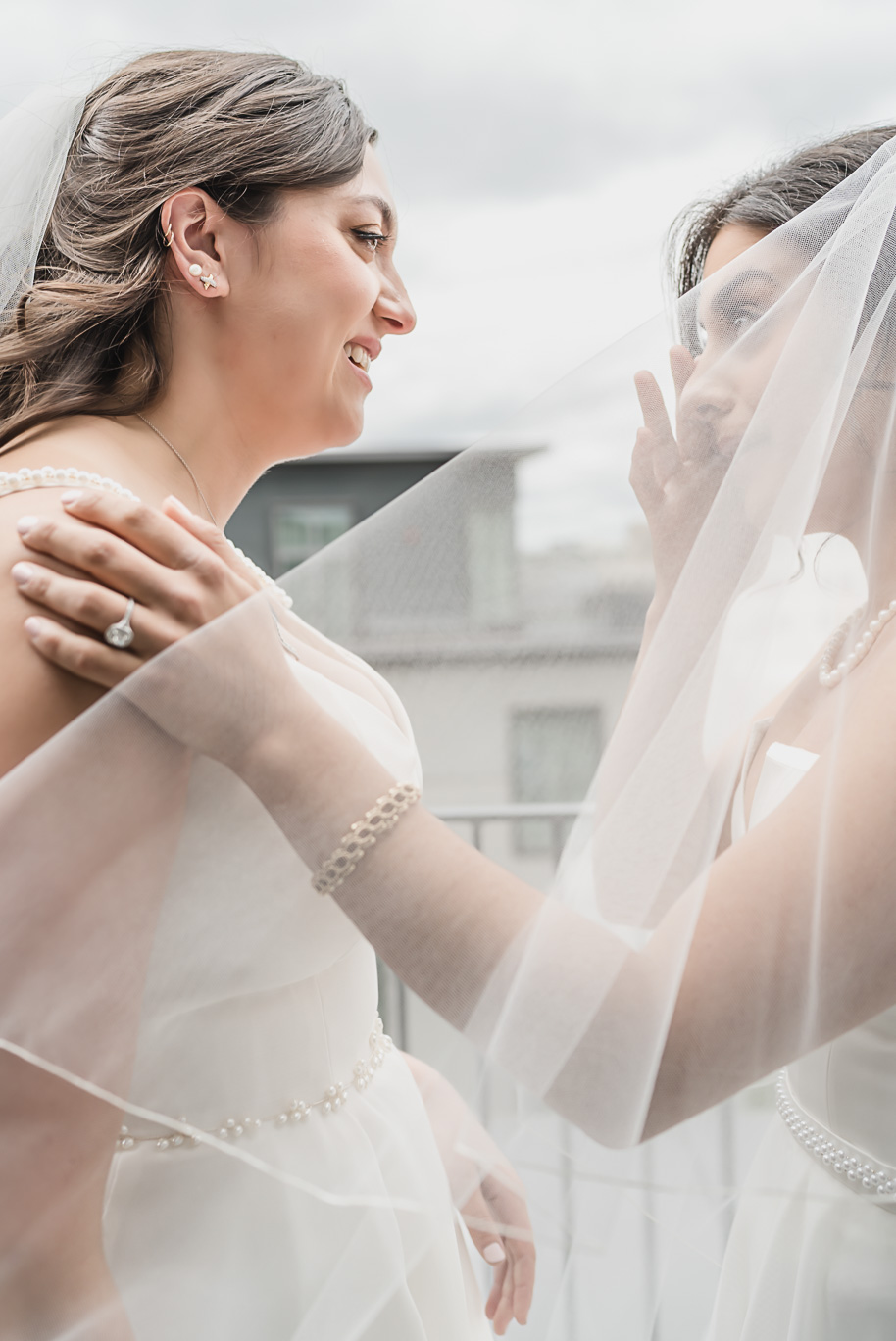 A summer black tie lush Planterra Conservatory Wedding same sex in West Bloomfield Michigan by Kari Dawson.